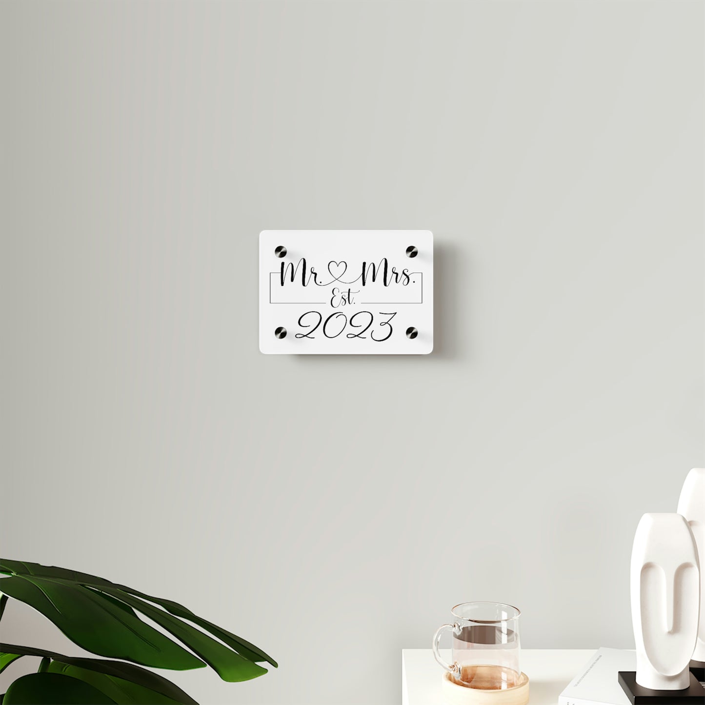 Mr. & Mrs. 2023 Acrylic Wall Art