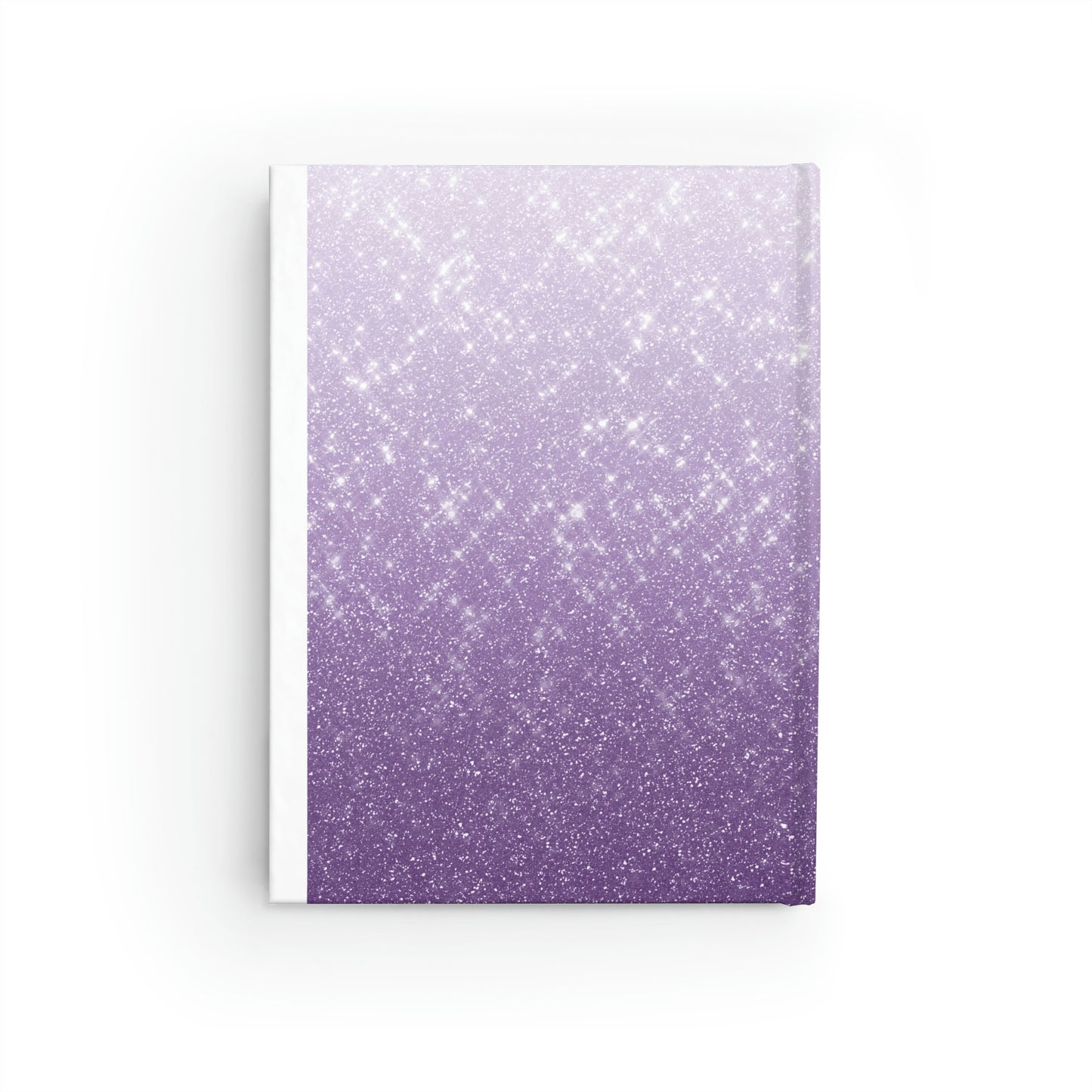 Lavender Glitter Print Journal - Ruled Line