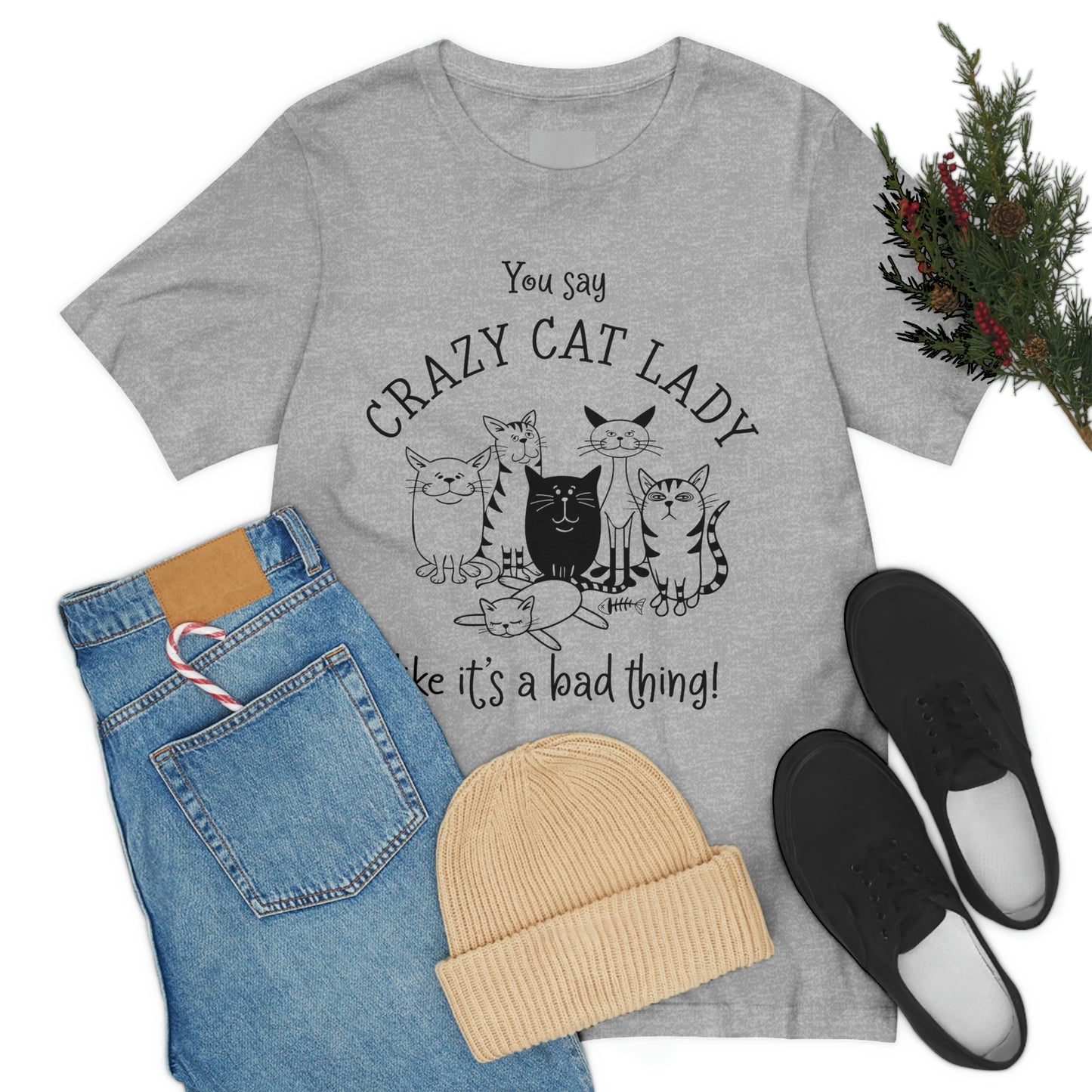 Crazy Cat Lady  Short Sleeve Tee