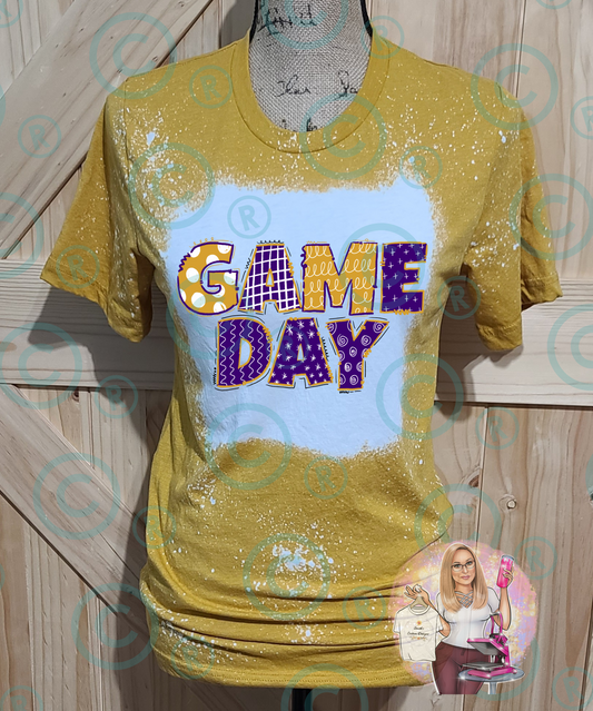 Game Day Purple & Gold Adult T-Shirt