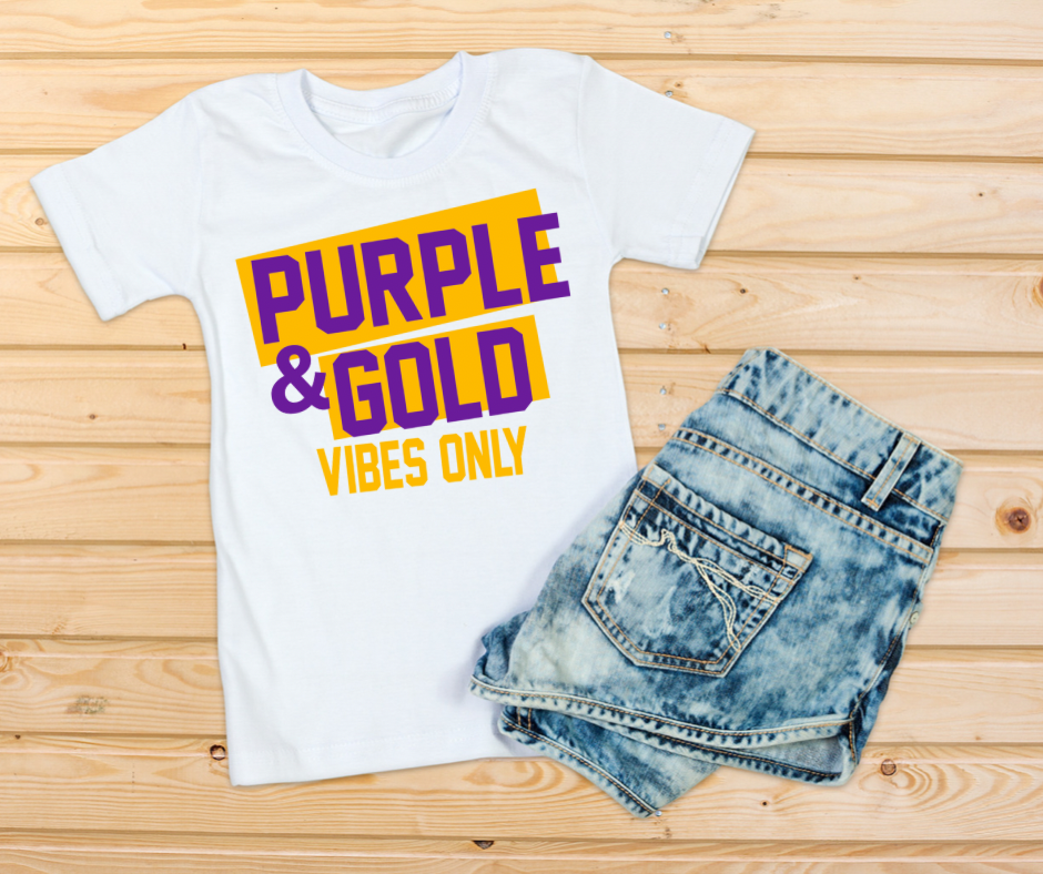 Purple & Gold Vibes T-Shirt