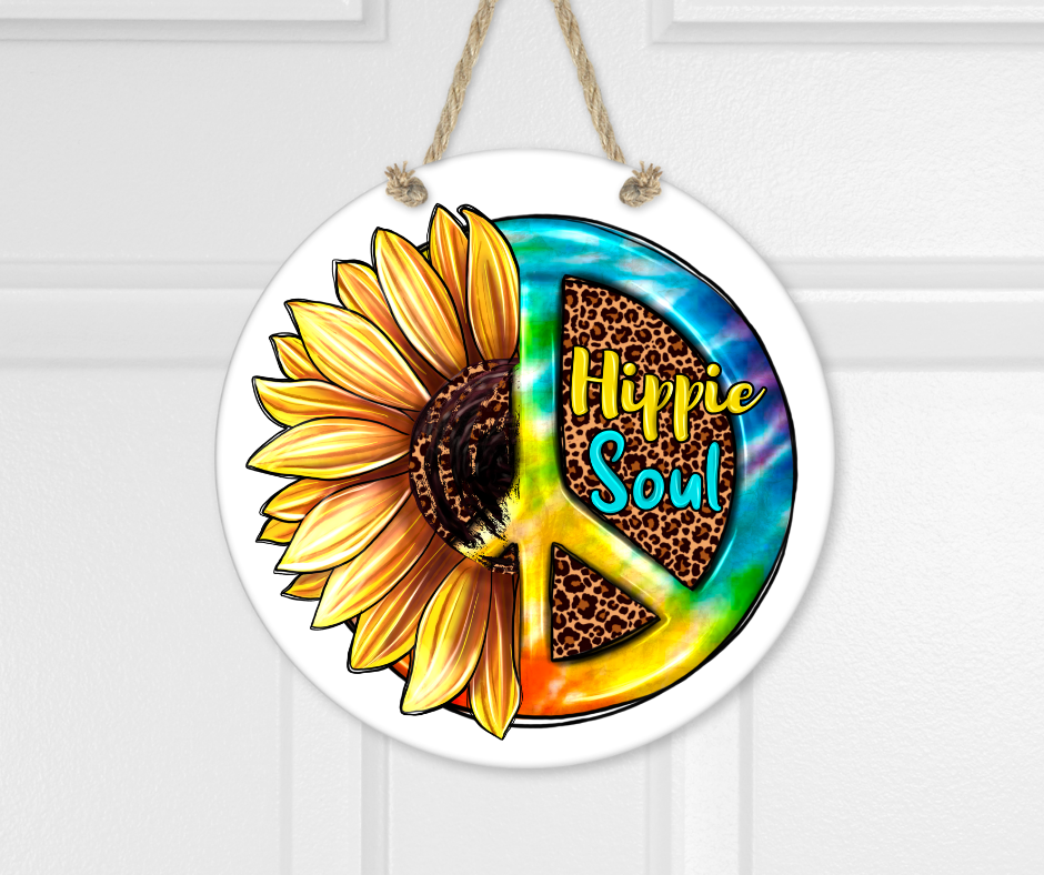 Hippie Soul 10" Round Sign