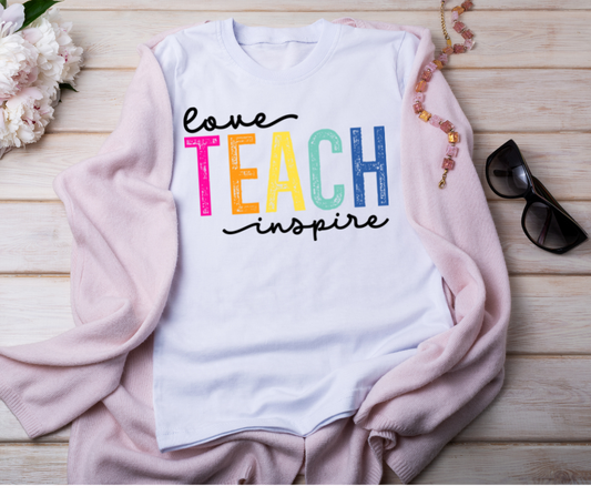 Love Teach Inspire  T-Shirt