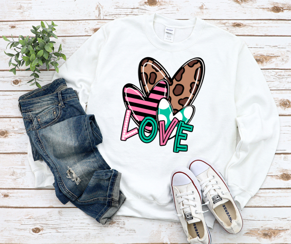 Pink Love Crewneck