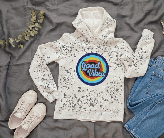 Good Vibes  Tie Dye Hoodie