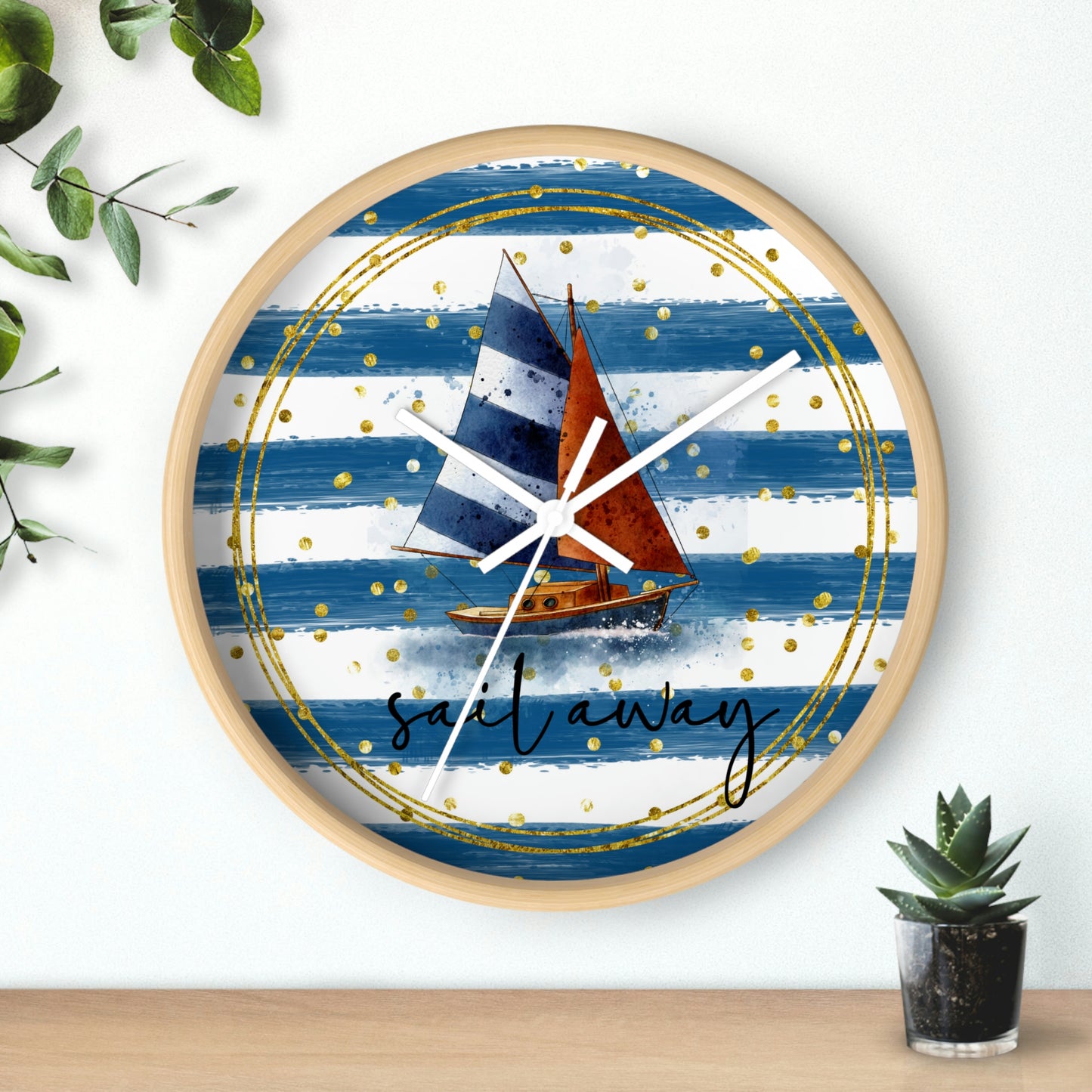 Sailboat Wall clock