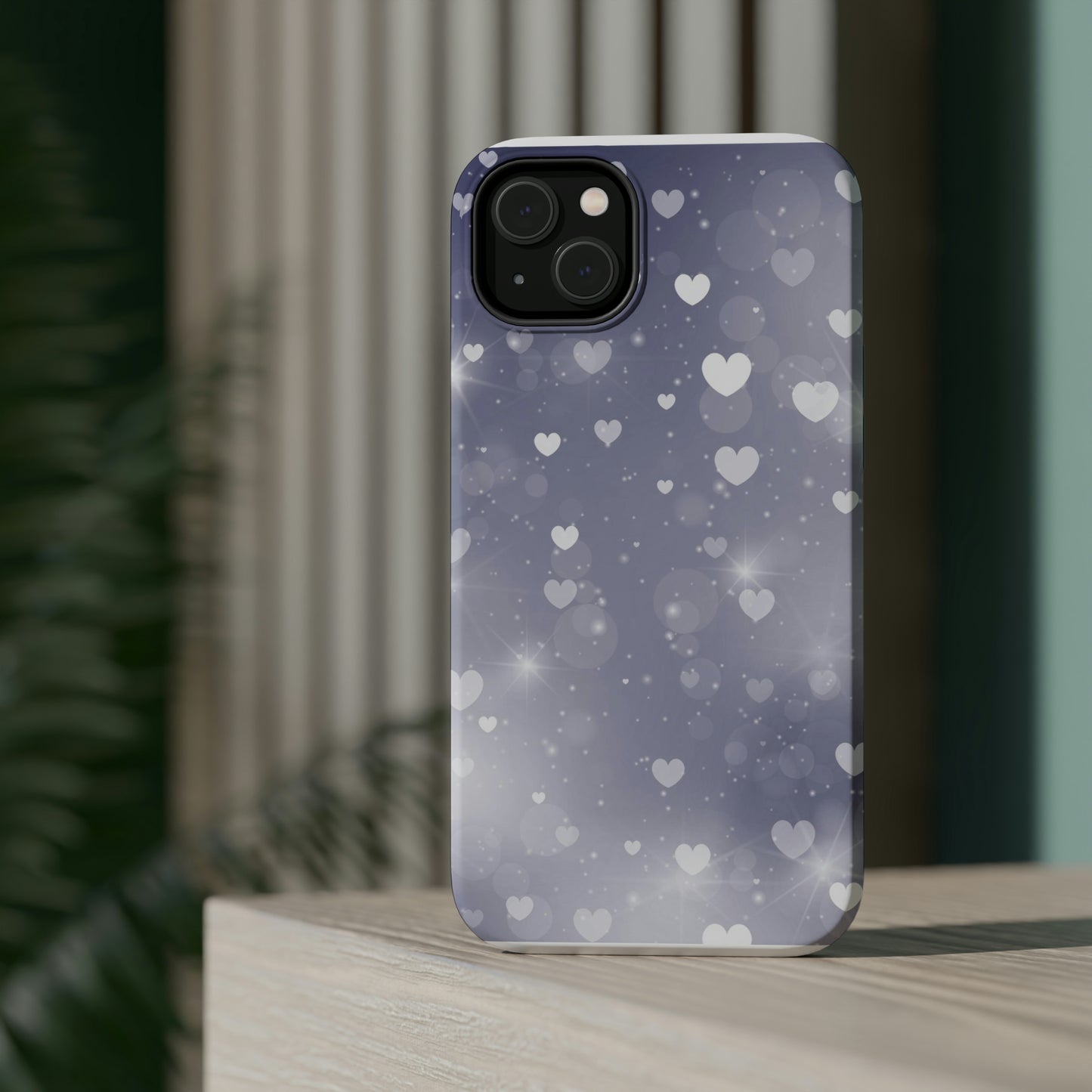 Grey Heart phone case