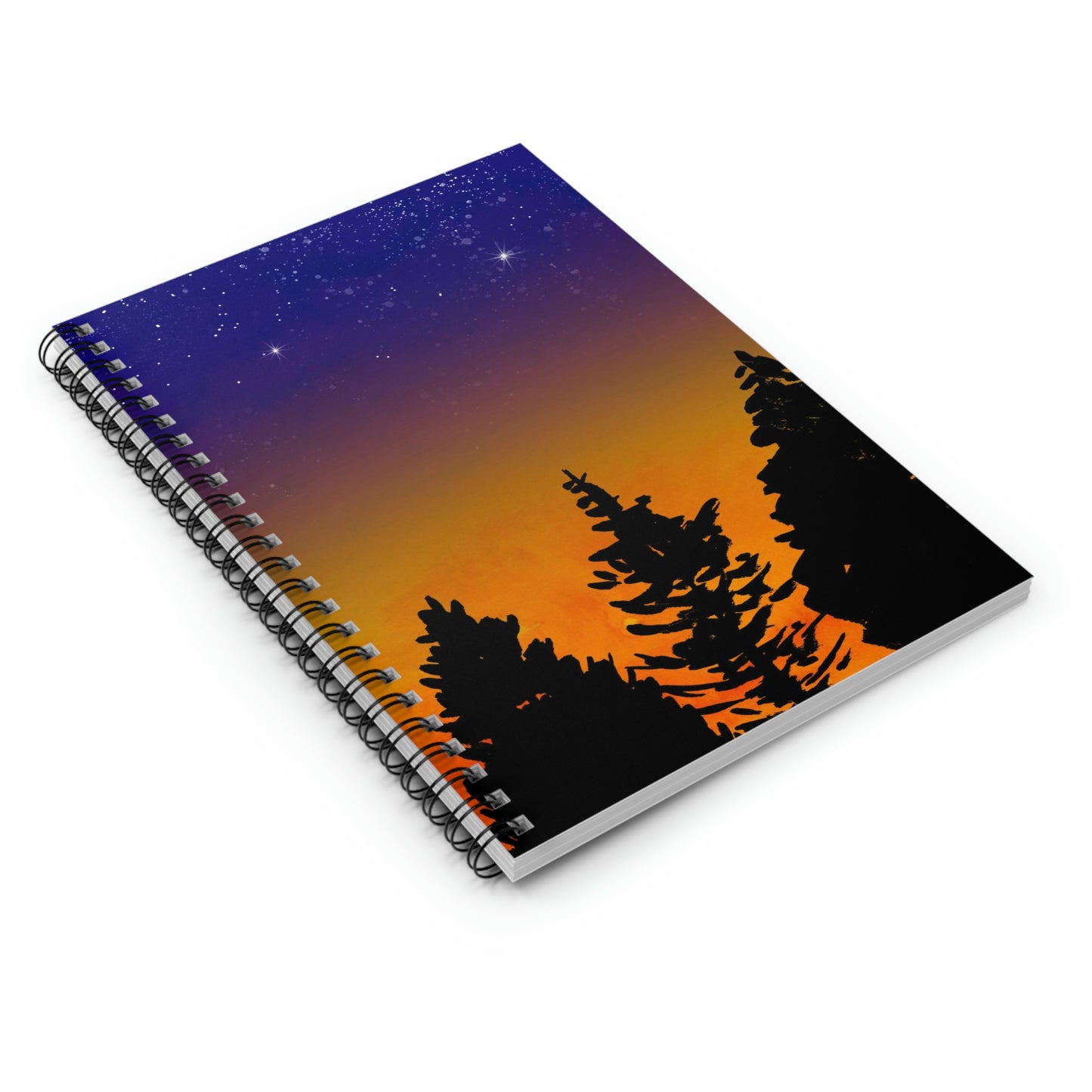 Watercolor Sunset Spiral Notebook