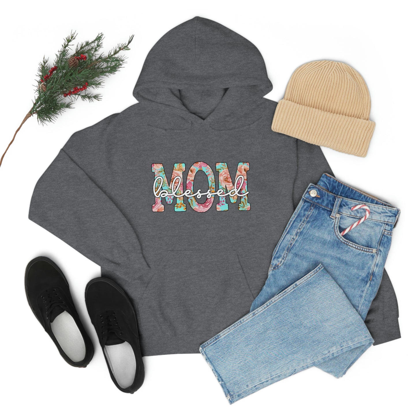 Blesseed Mom Unisex Heavy Blend™ Hooded Sweatshirt