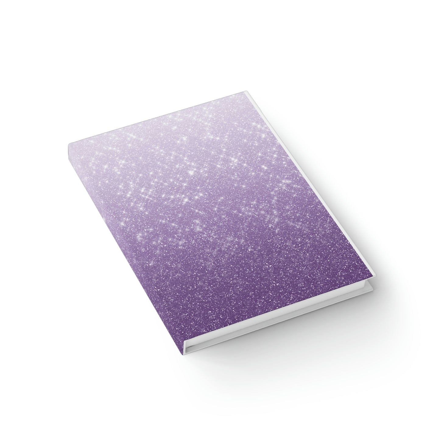 Lavender Glitter Print Journal - Ruled Line