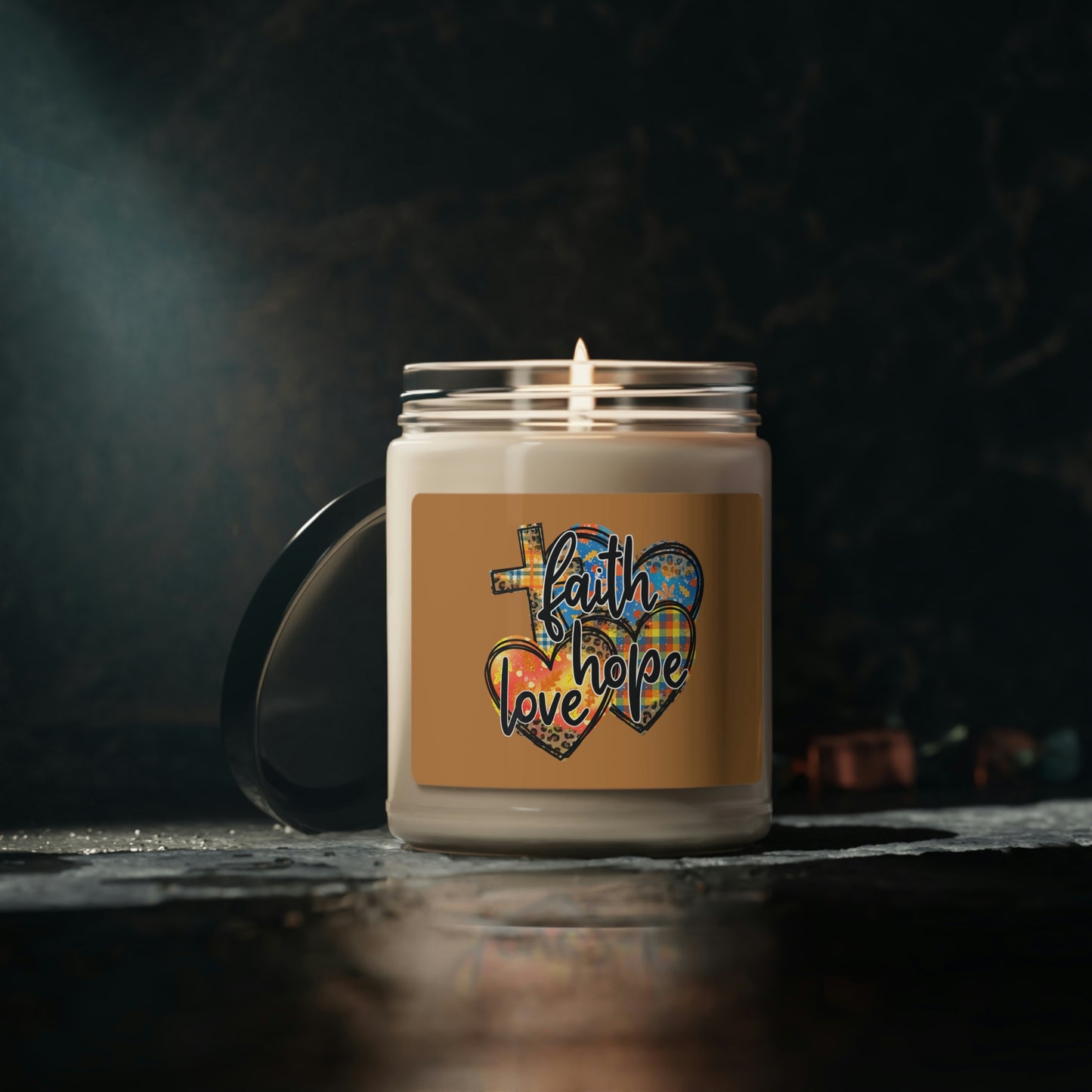 Faith Hope Love Soy Candle, 9oz