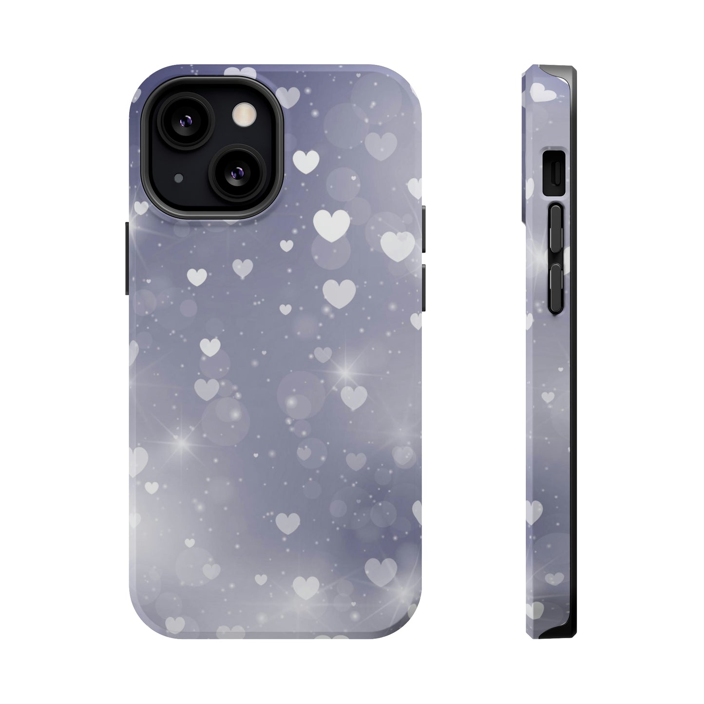 Grey Heart phone case