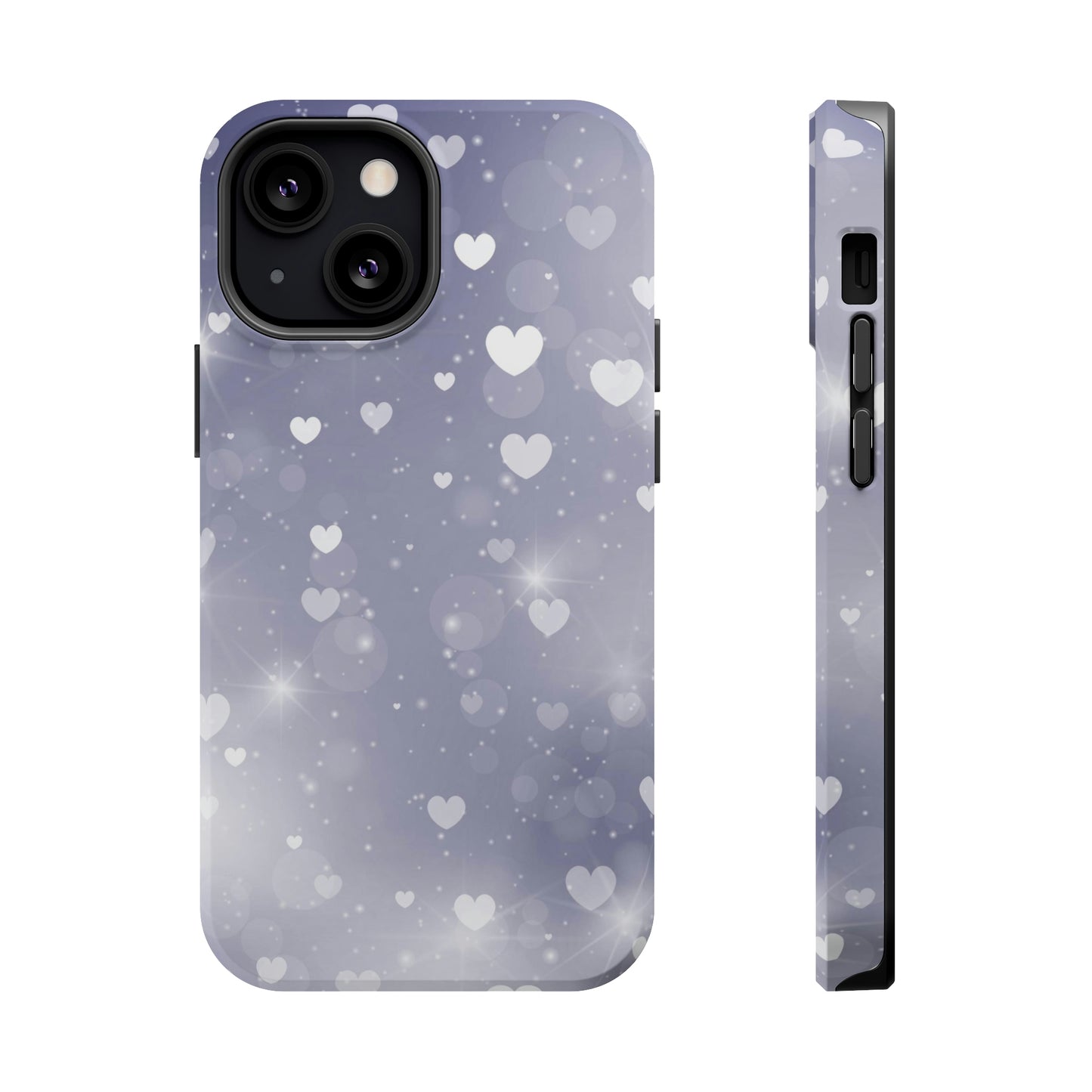 Grey Heart phone case