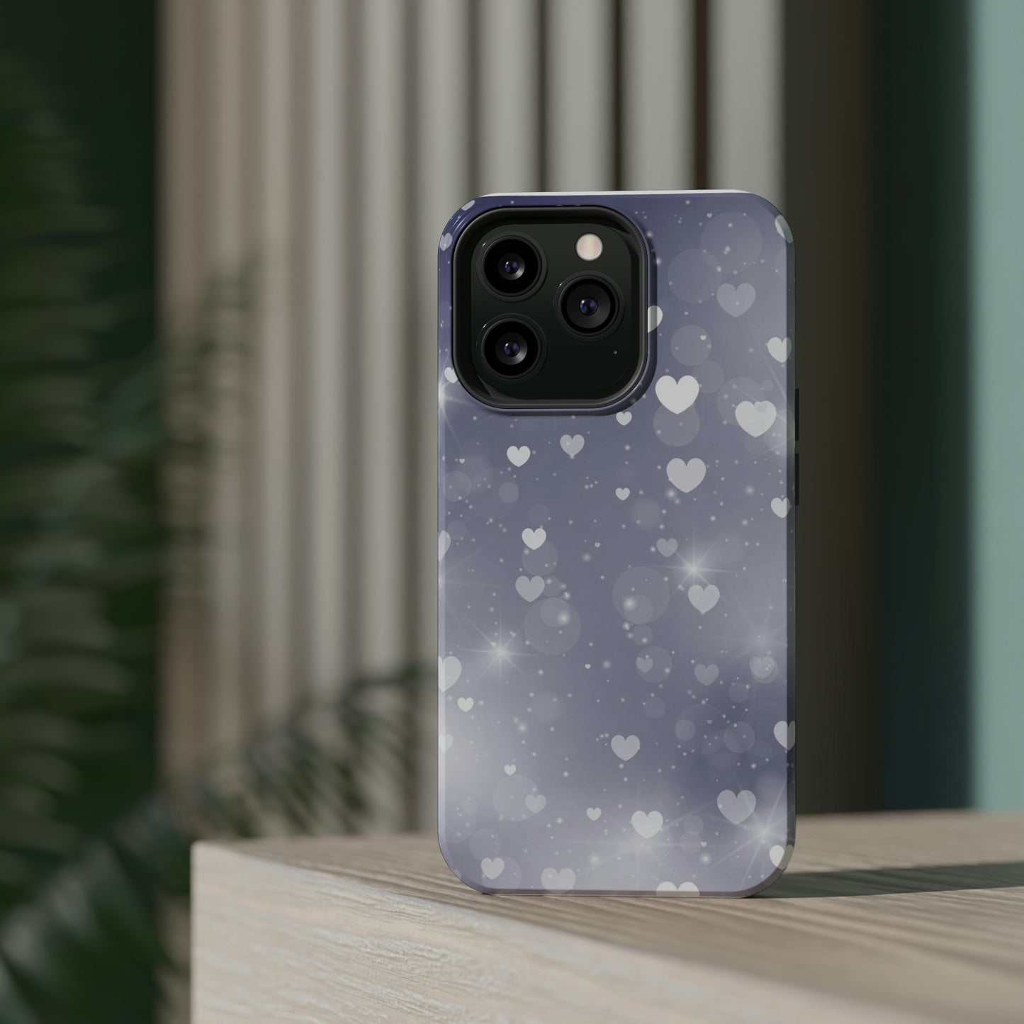 Grey Heart phone case
