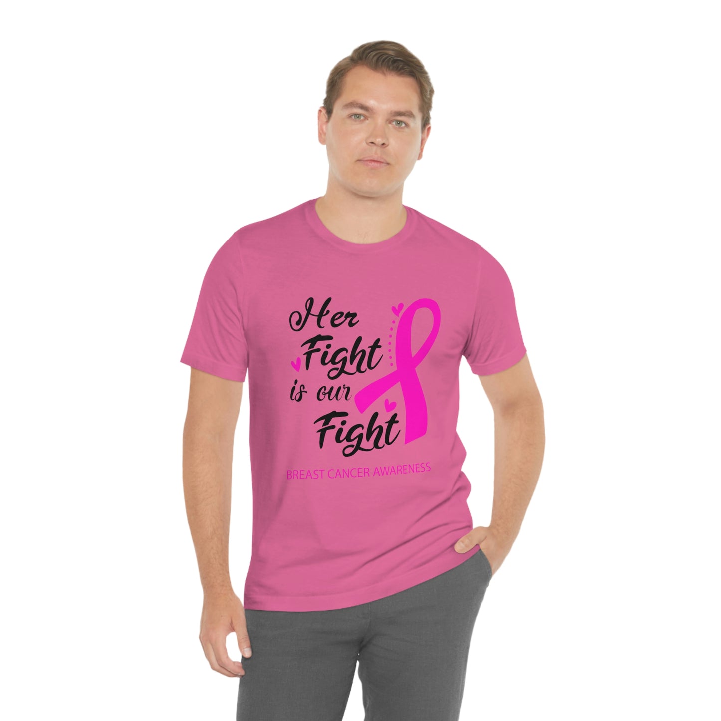 Her fight is our fight (white font) Tee