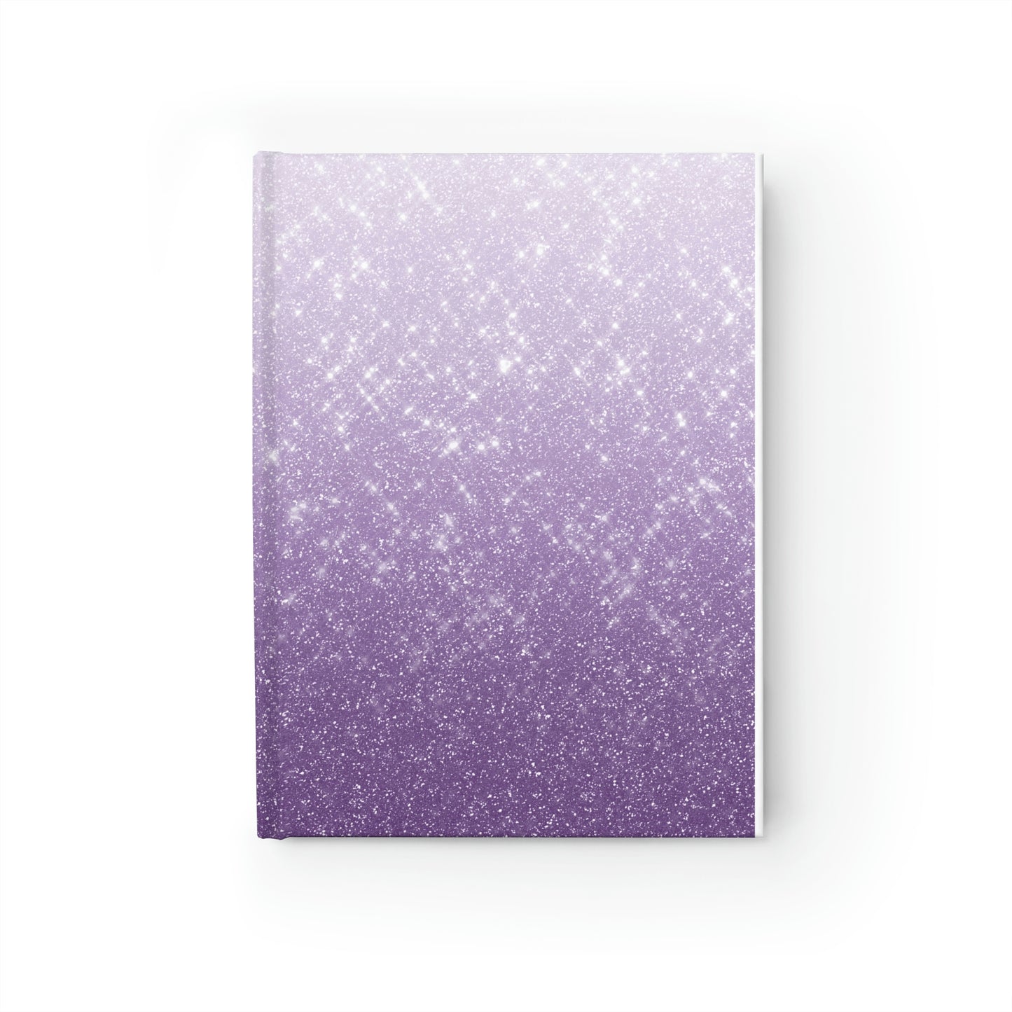 Lavender Glitter Print Journal - Ruled Line