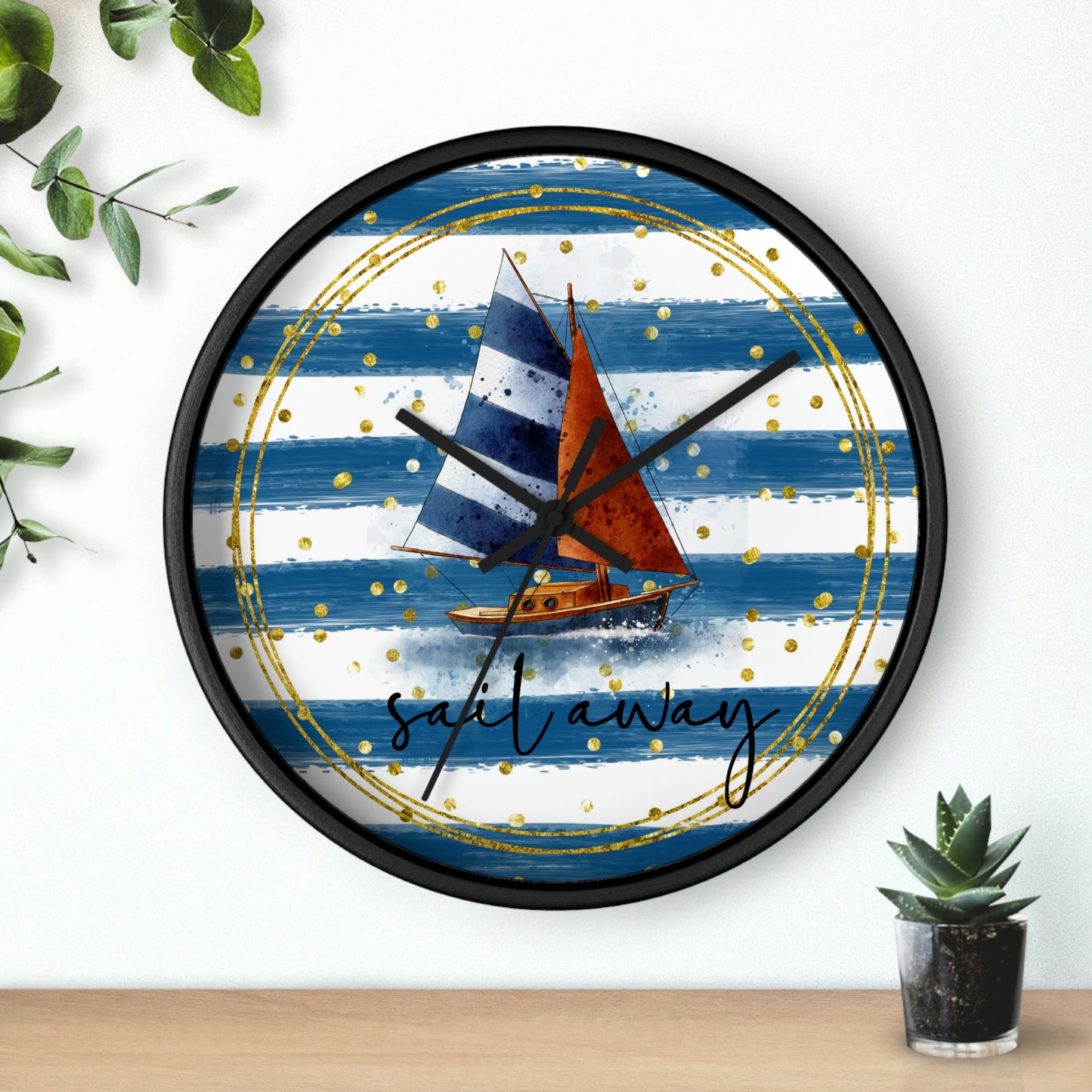 Sailboat Wall clock