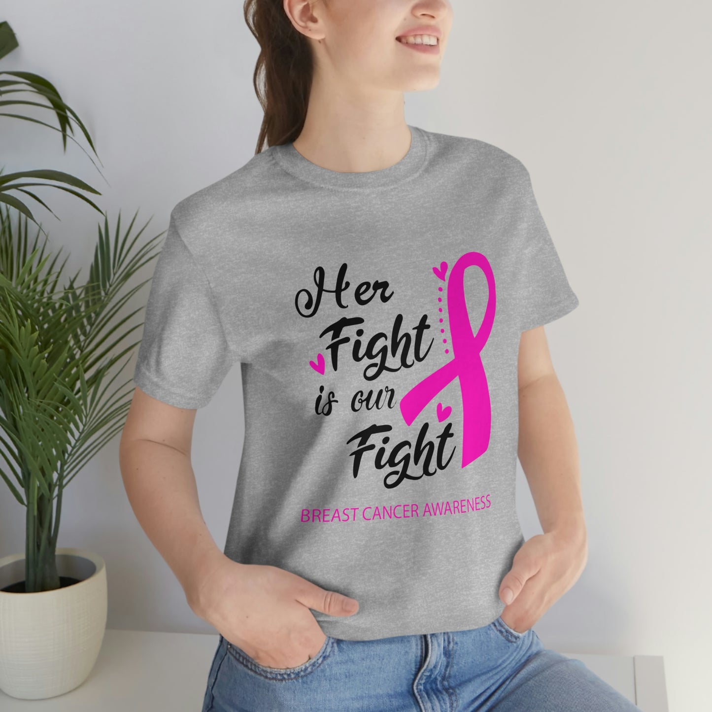 Her fight is our fight (white font) Tee