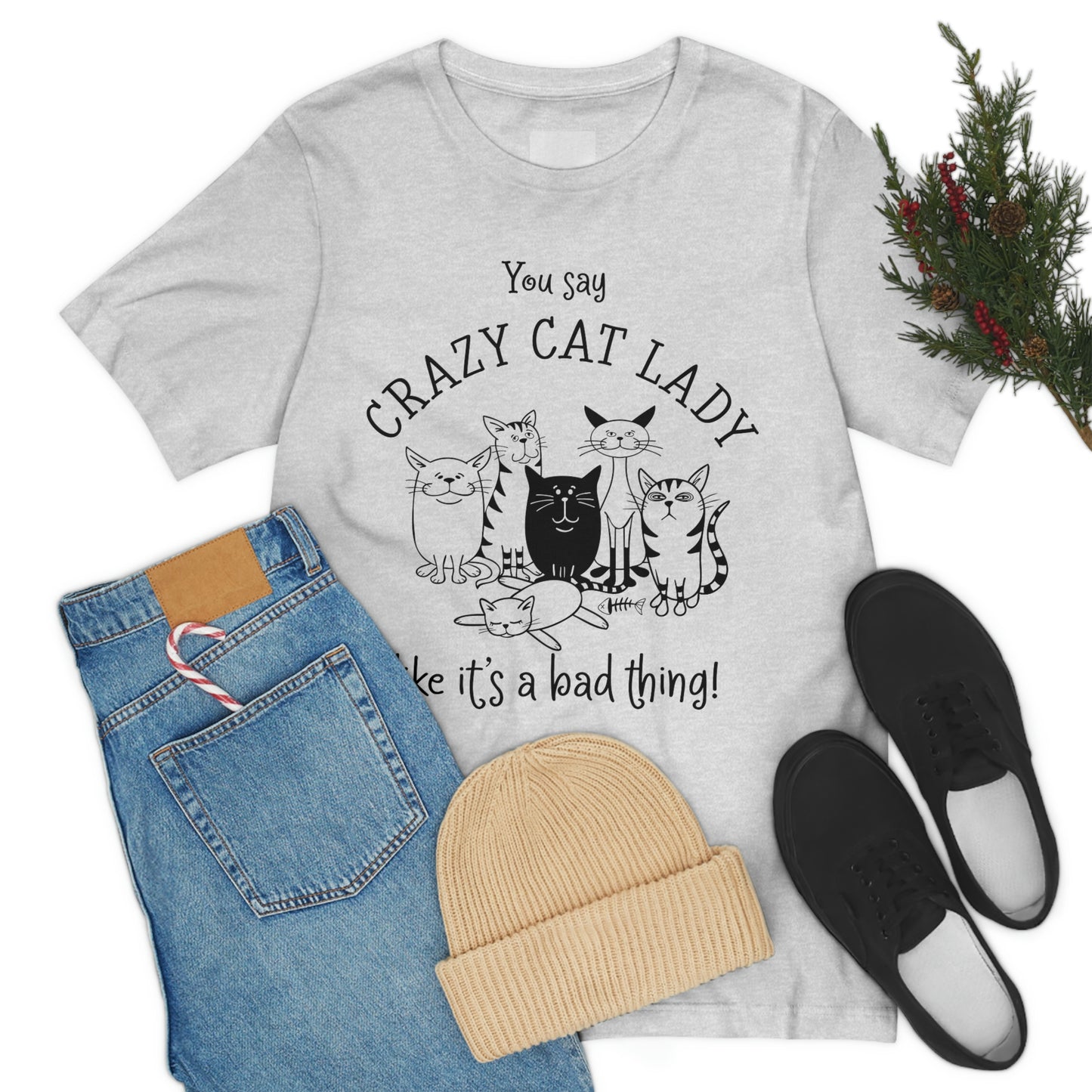 Crazy Cat Lady  Short Sleeve Tee