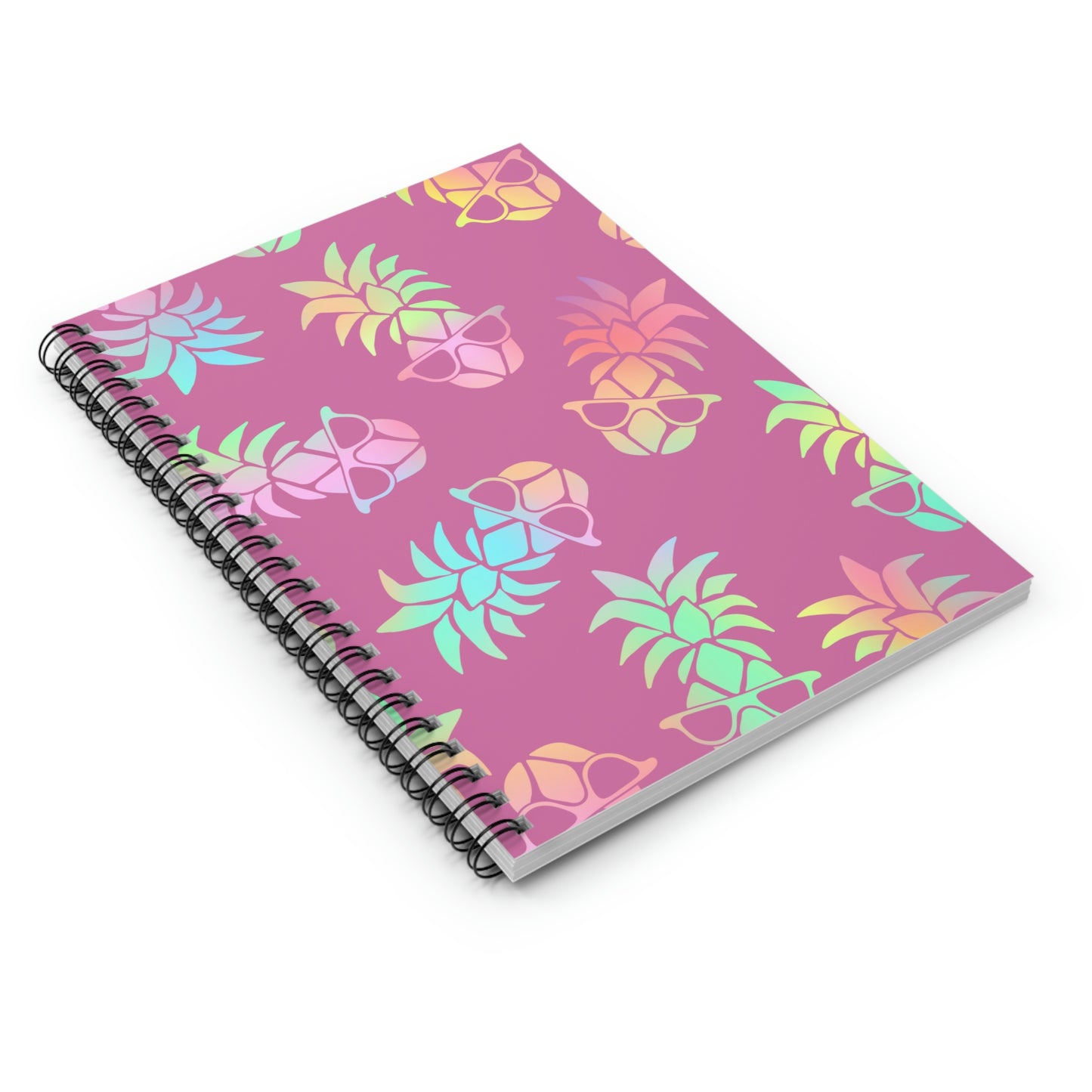 Pink Pineapple Spiral Notebook