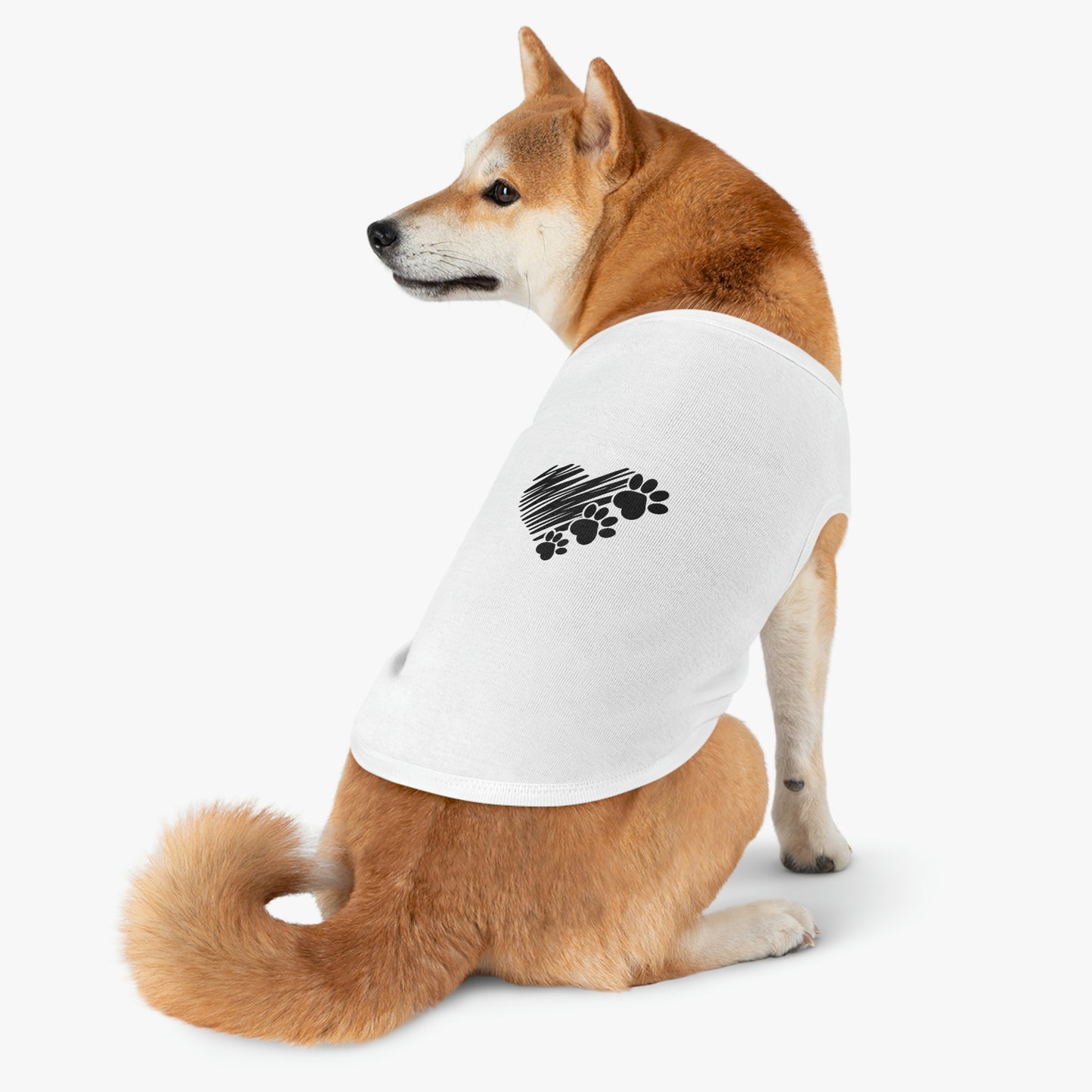 Heart Paw Print Pet Tank Top