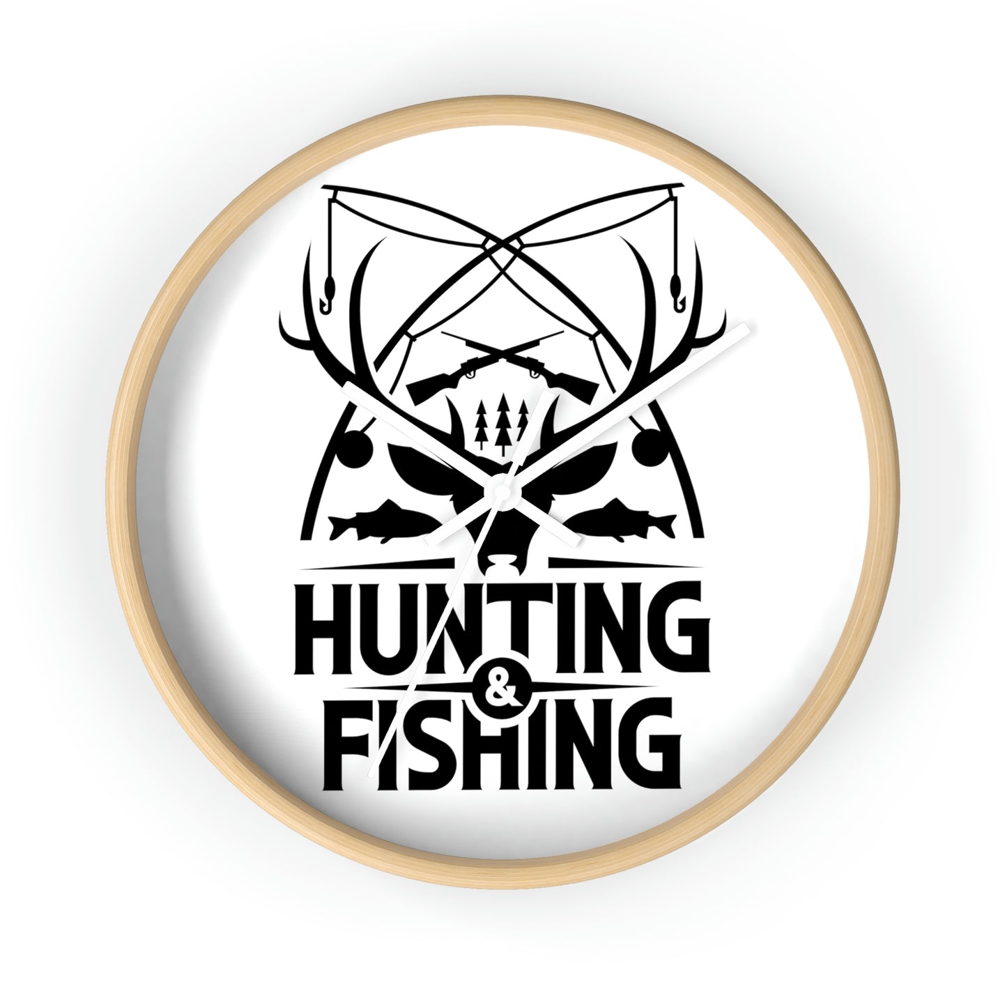 Hunting & Fishing wall clock