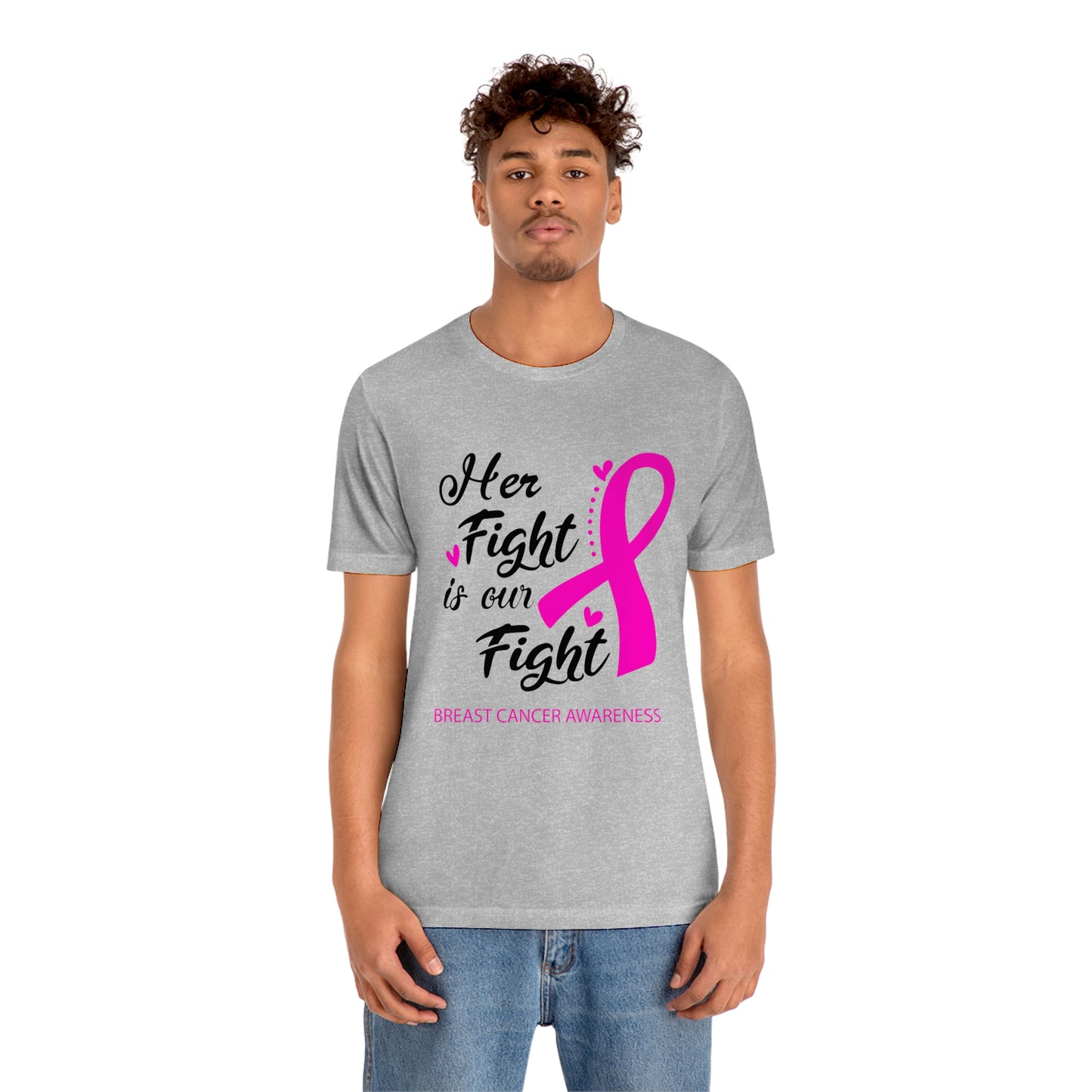 Her fight is our fight (white font) Tee