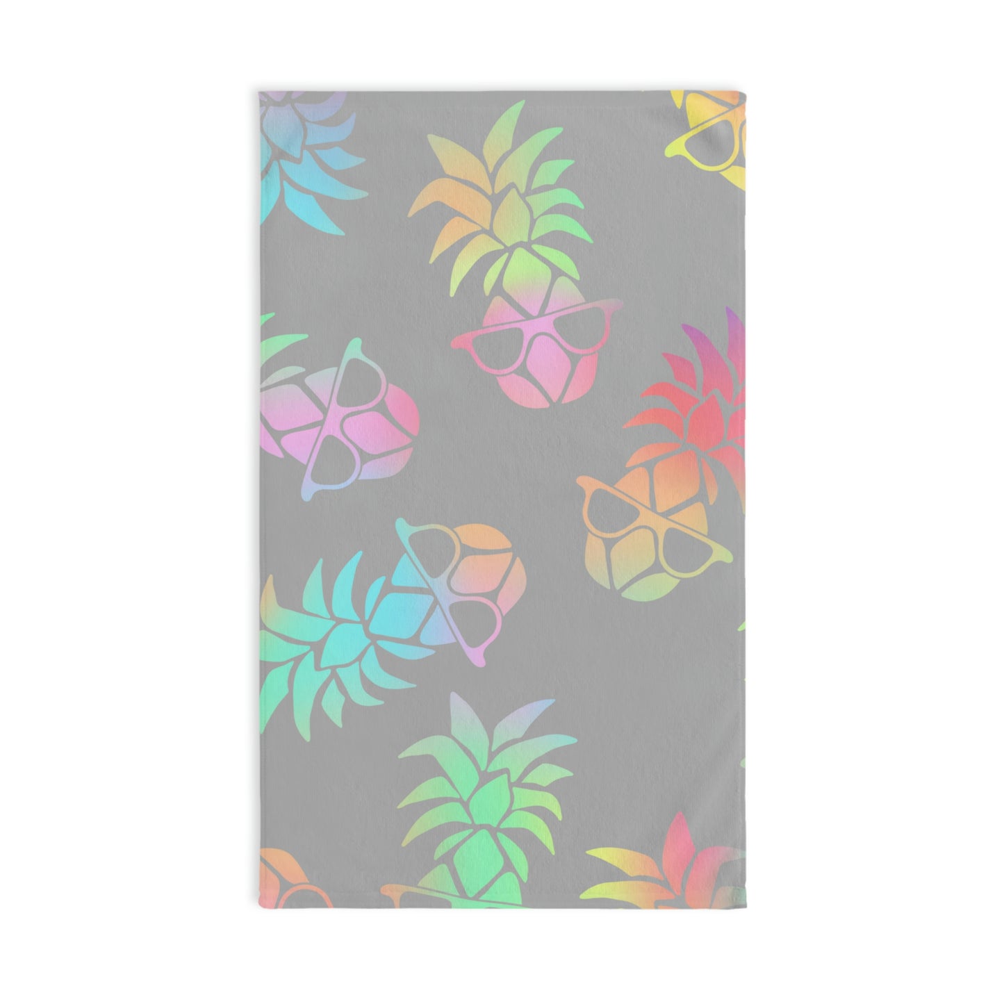 Rainbow Pineapple Hand Towel