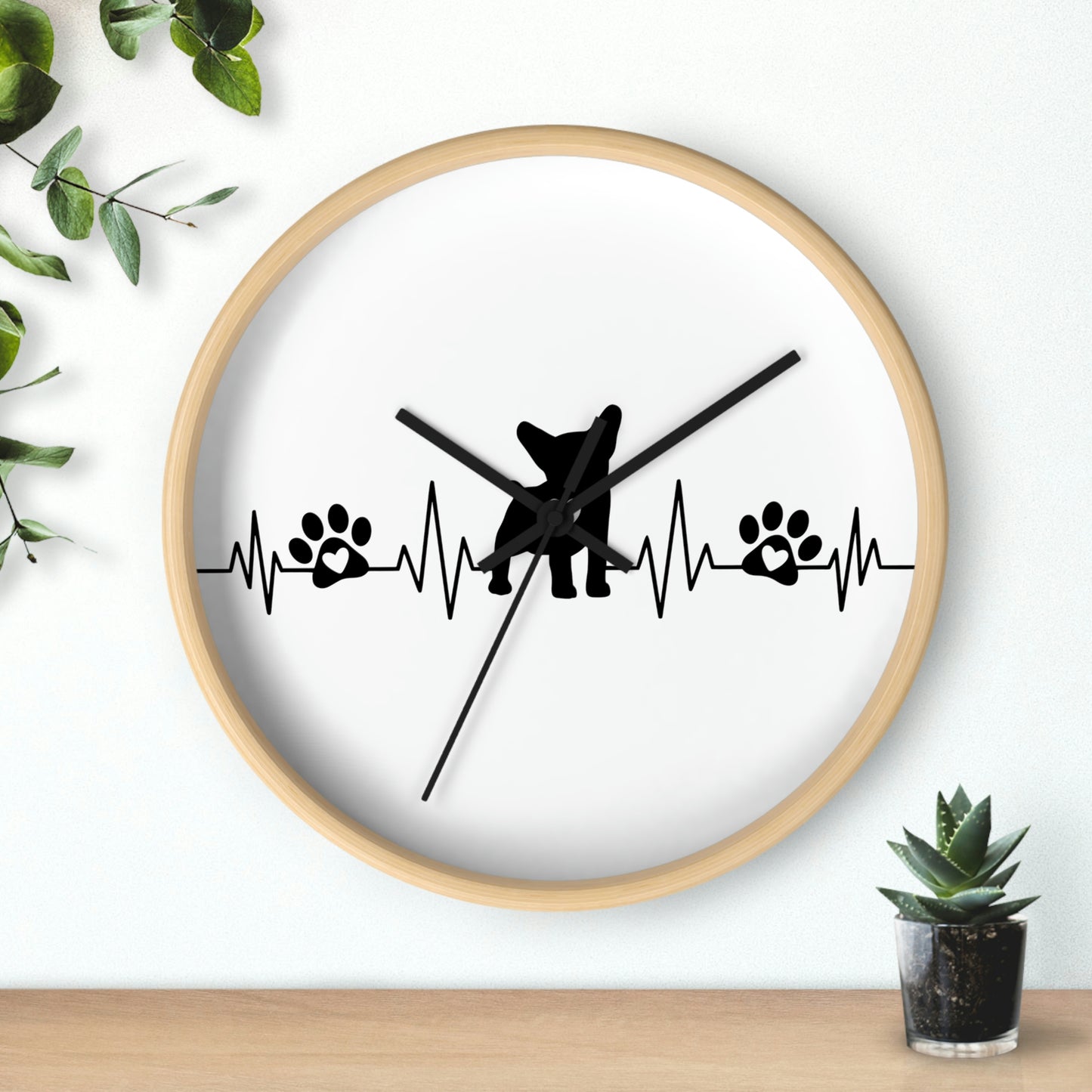 Frenchie Wall clock