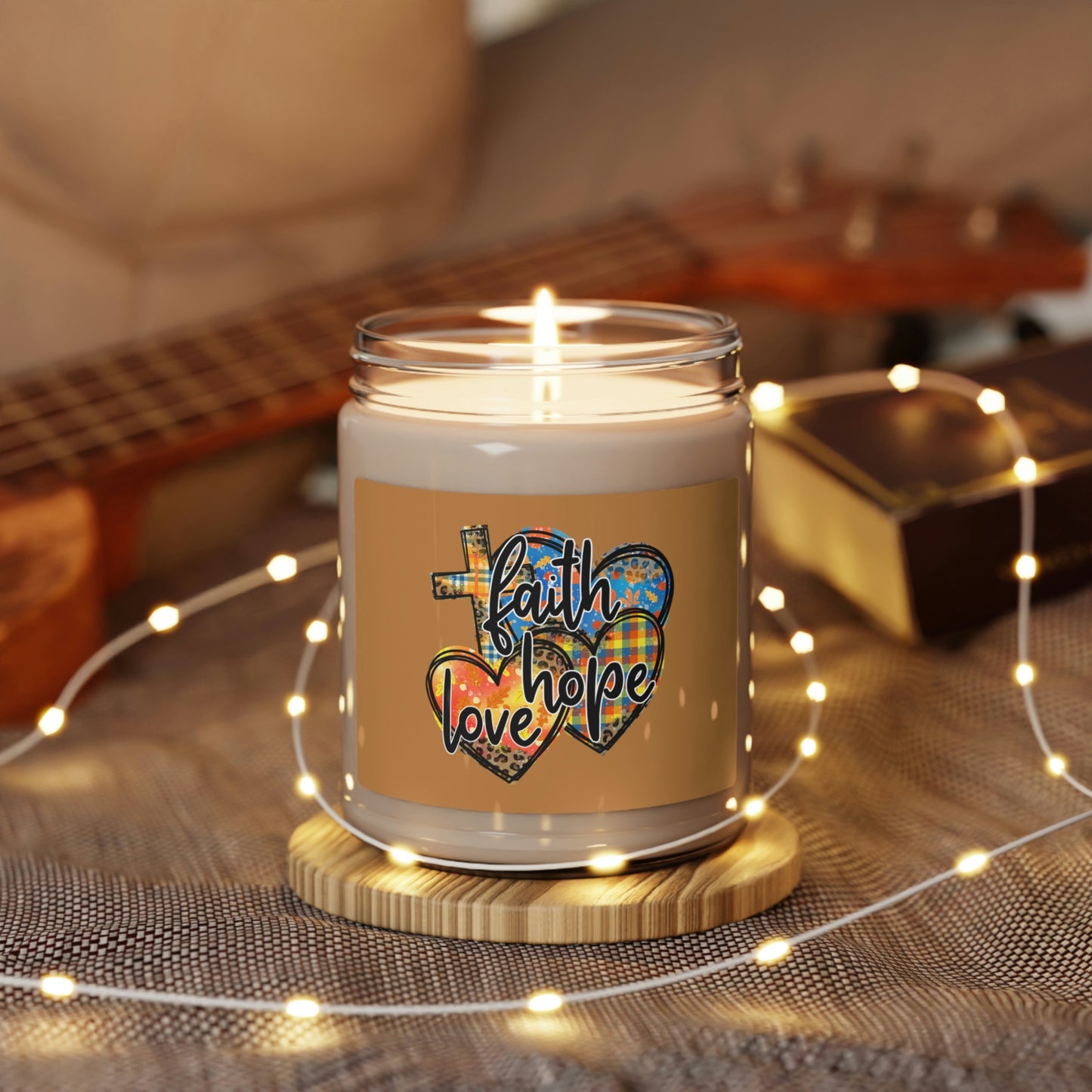 Faith Hope Love Soy Candle, 9oz