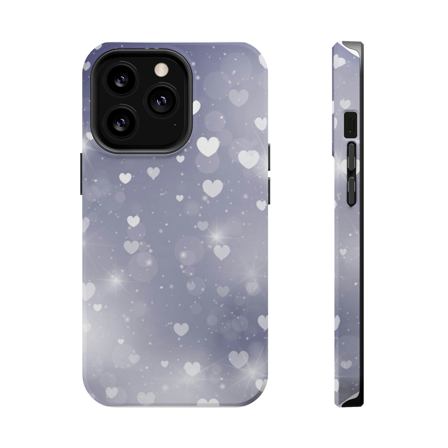 Grey Heart phone case