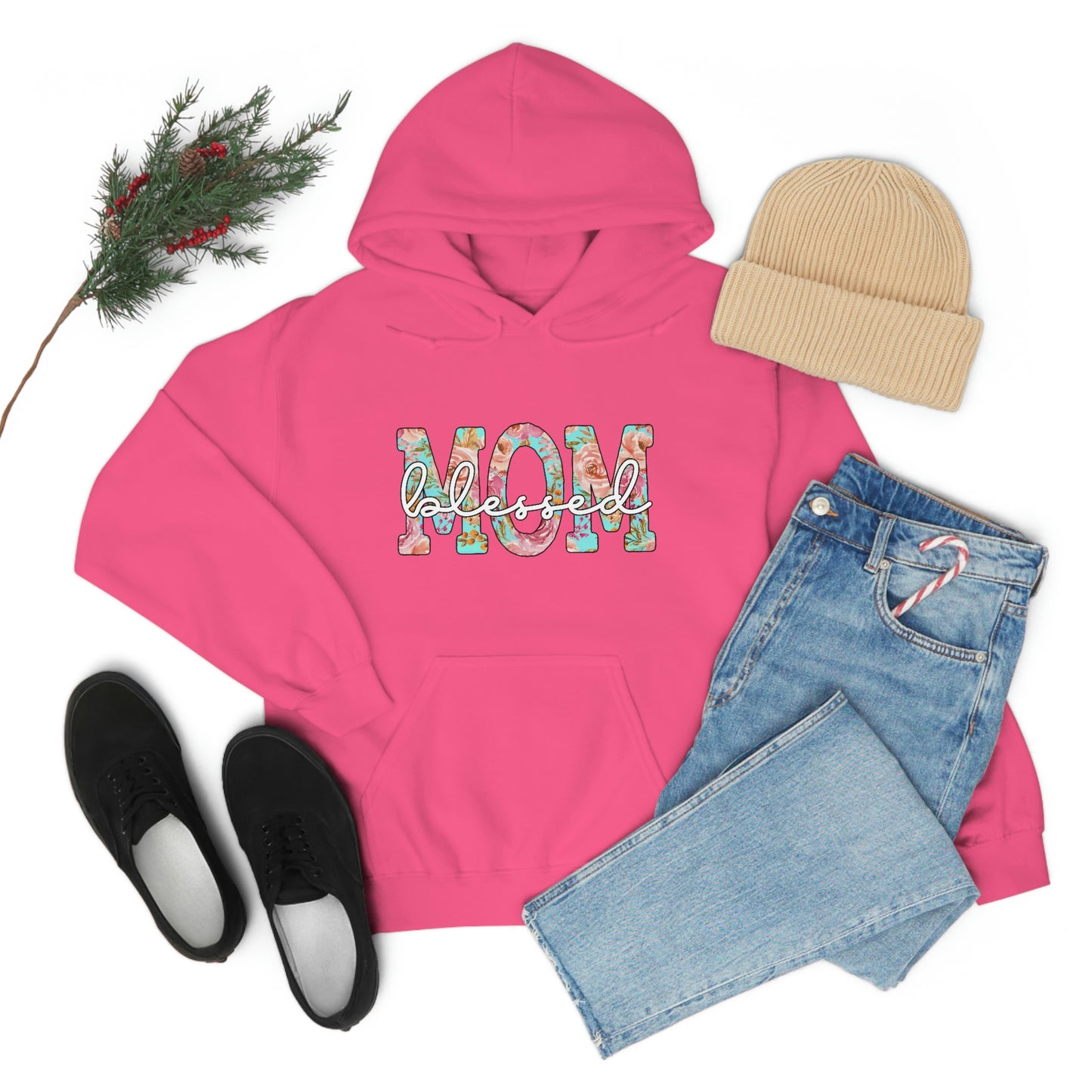 Blesseed Mom Unisex Heavy Blend™ Hooded Sweatshirt