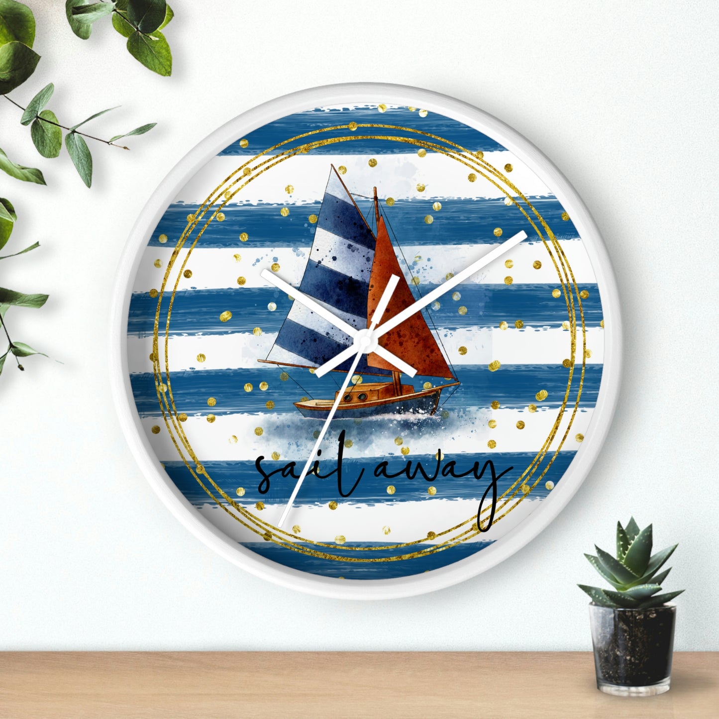 Sailboat Wall clock