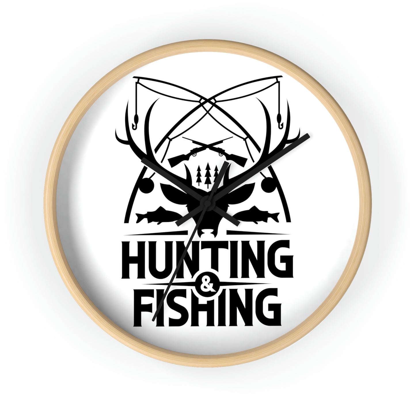 Hunting & Fishing wall clock