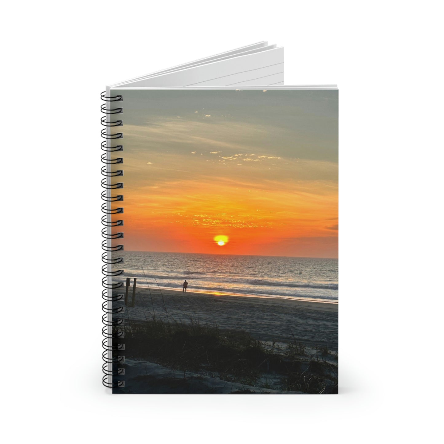 Beach Sunrise Spiral Notebook - Ruled Line