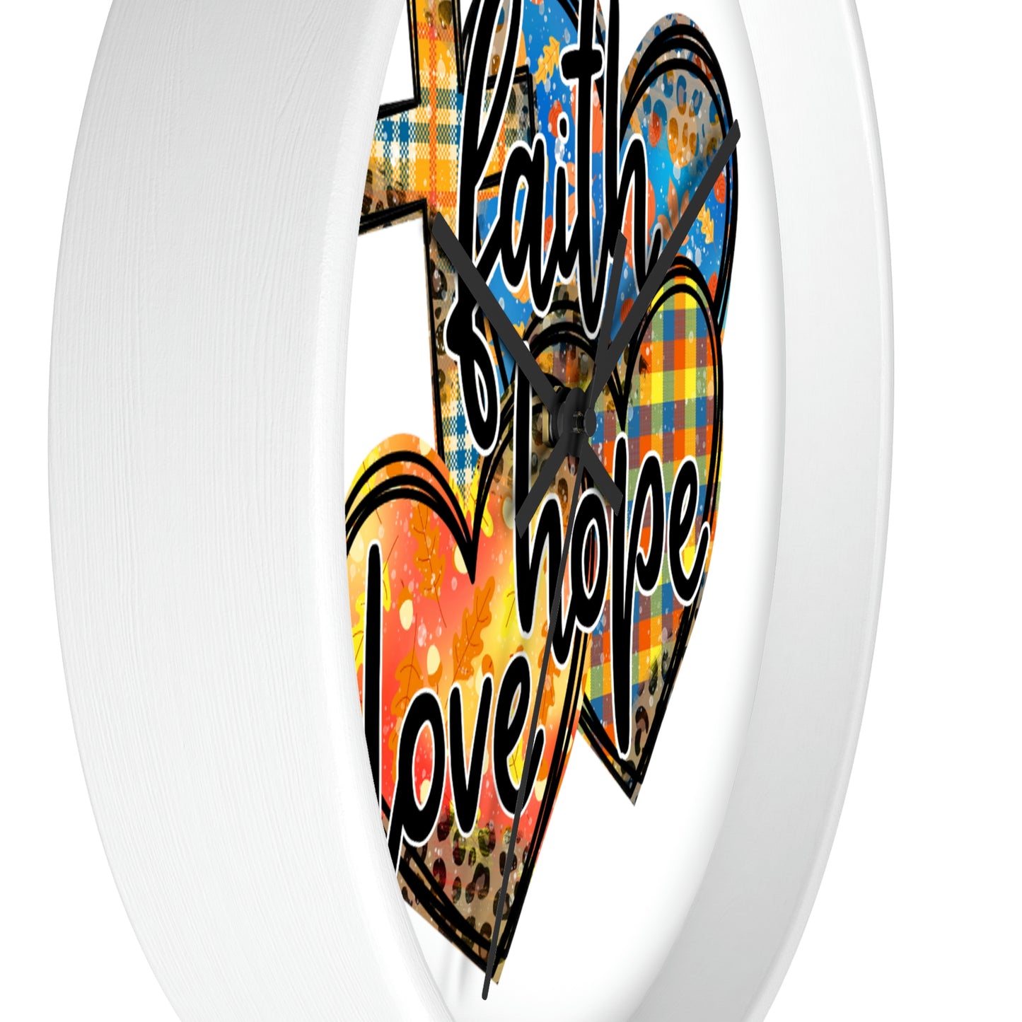 Faith Hope Love Wall clock