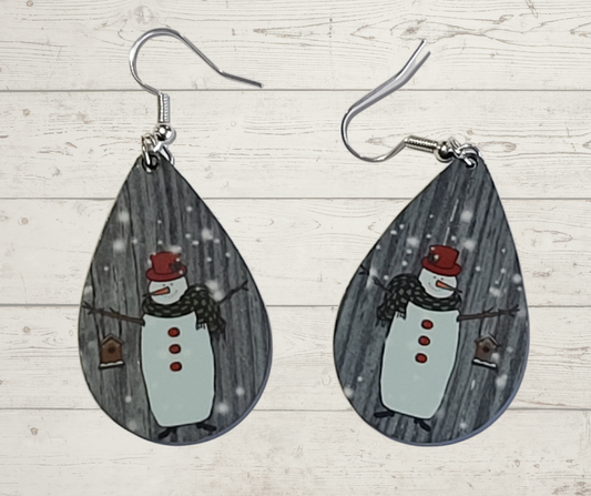 Snowman Earrings