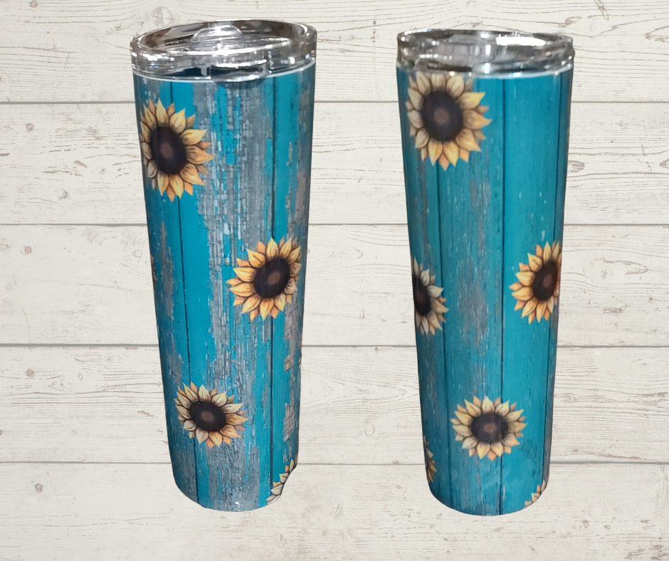 Rustic Sunflower Tumbler