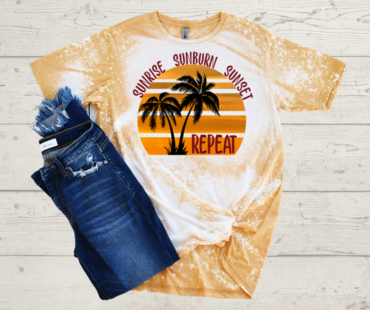 Sunrise Sunburn Sunset Repeat  T-Shirt